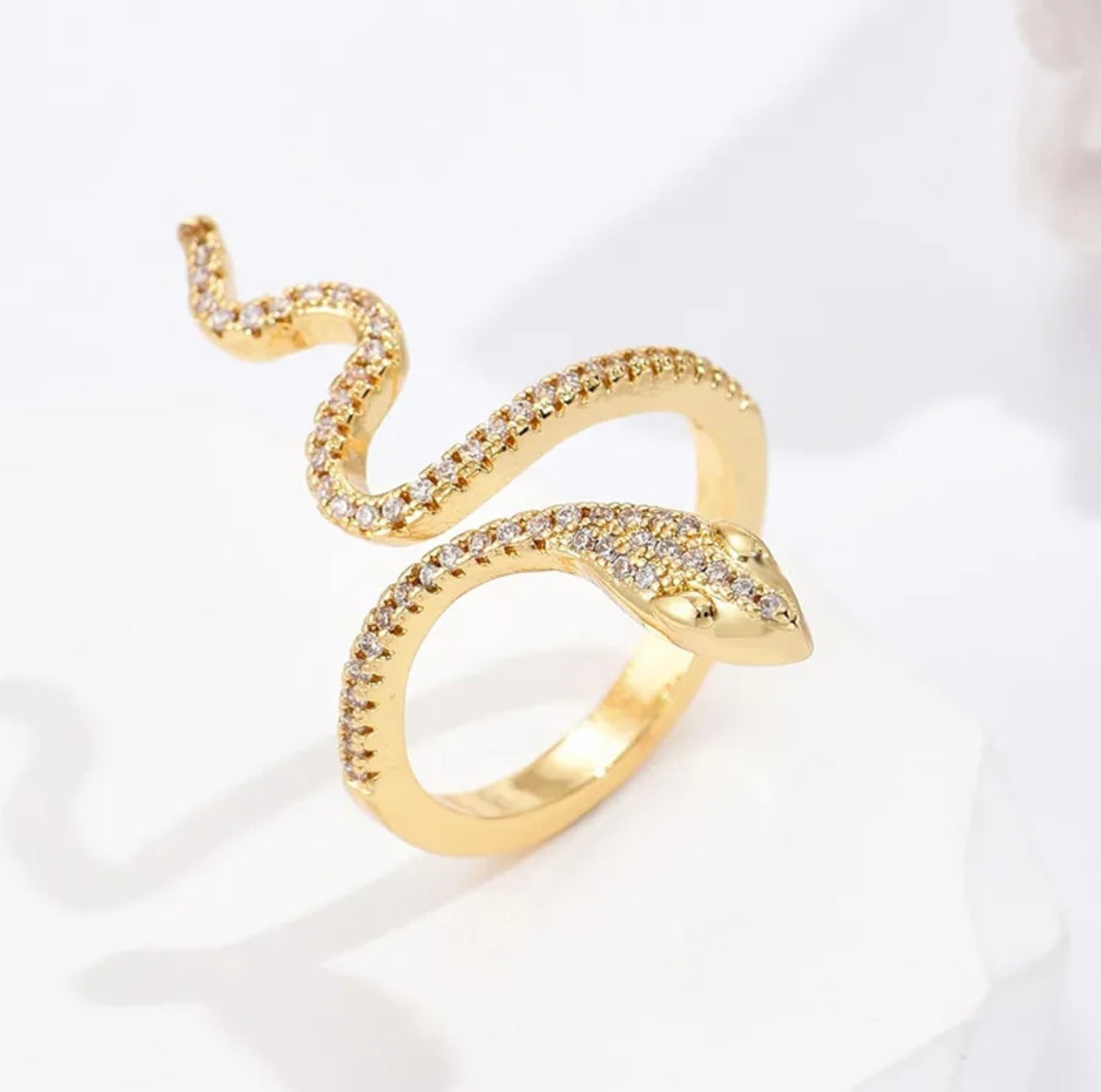 Diamond Snake Ring