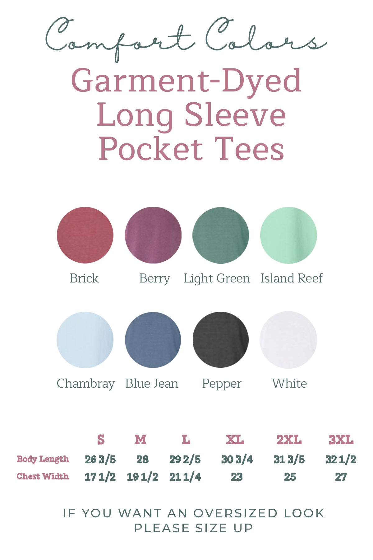 Comfort Colors Palm Tree Sun Wave Lake Beach Vacation Pocket Long Sleeve Shirt