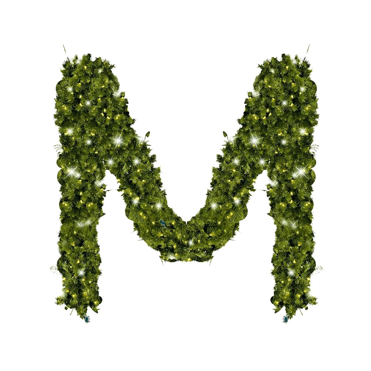 Green Garland with Warm White Lights | 99'X 8"