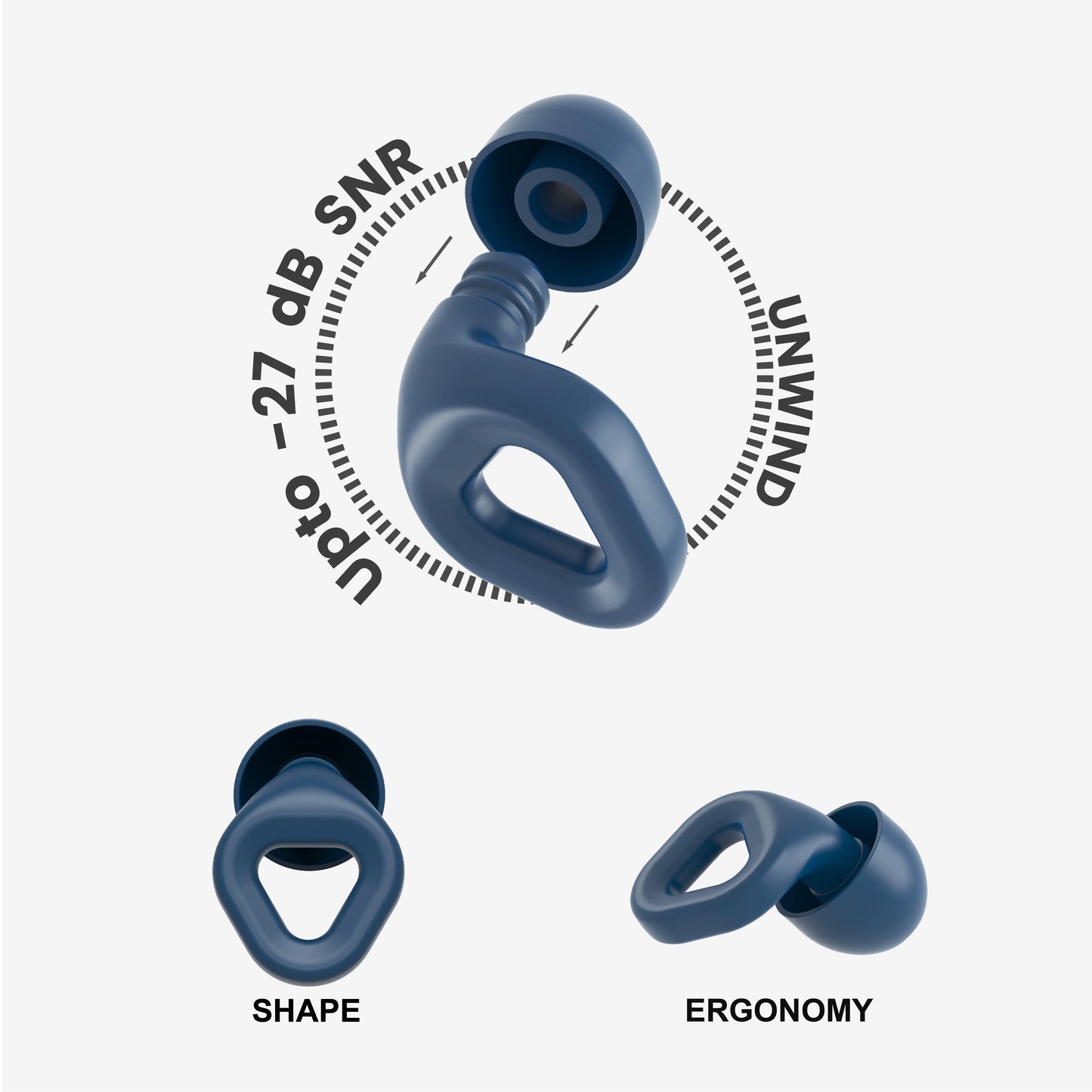 ZENZ - Unwind Earplugs - Lagoon Navy