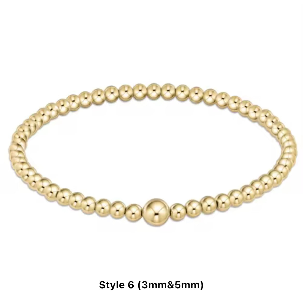 Classic Mixed Beaded Waterproof Non-Tarnish Bracelets