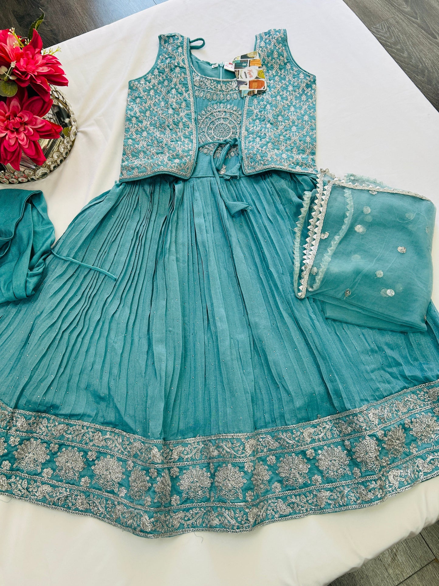 Kids Anarkali dress / long kurti set for young girls