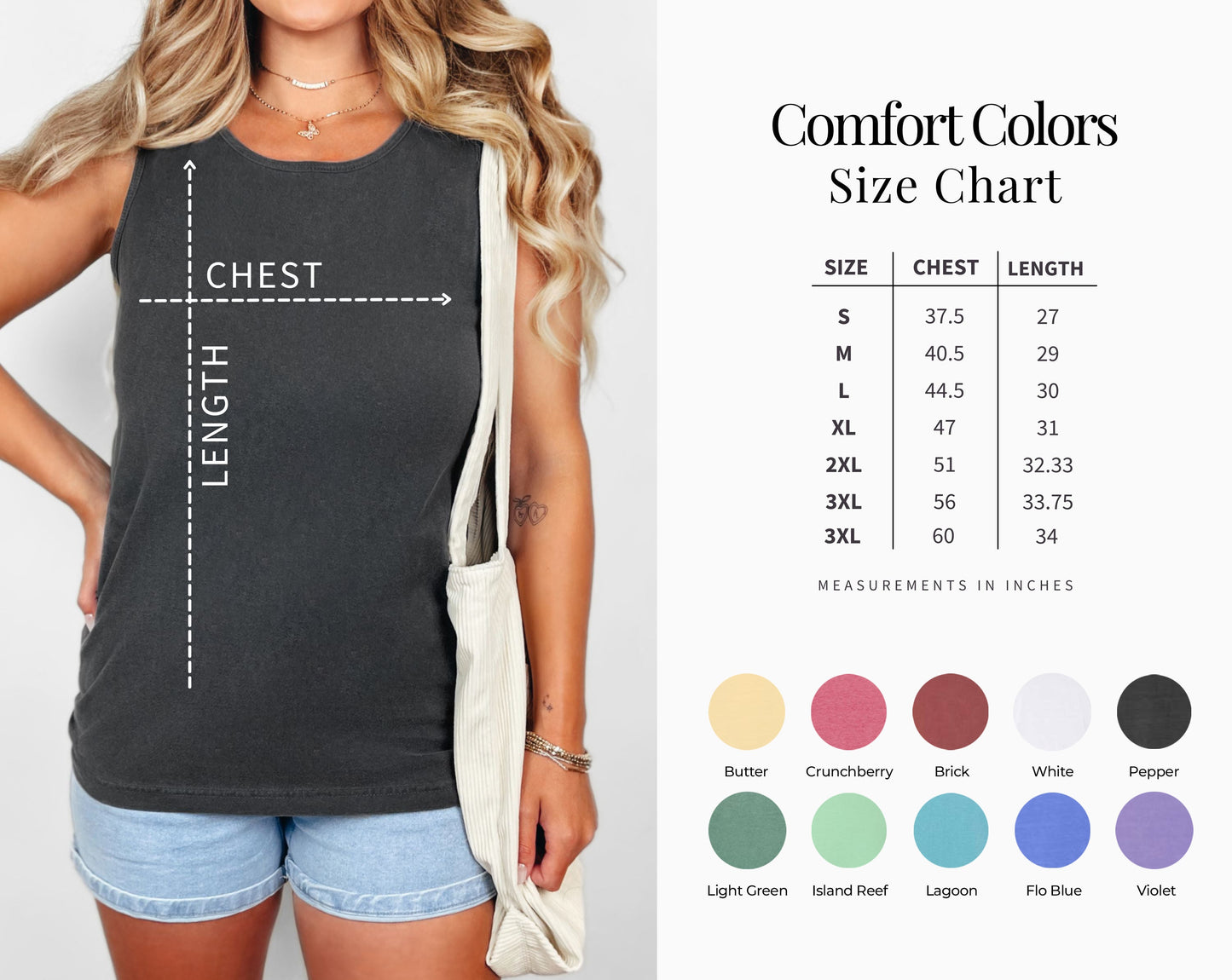 Seashell Lake Beach Mountain Hiking Camping Vacation Nature Comfort Colors Tank Top