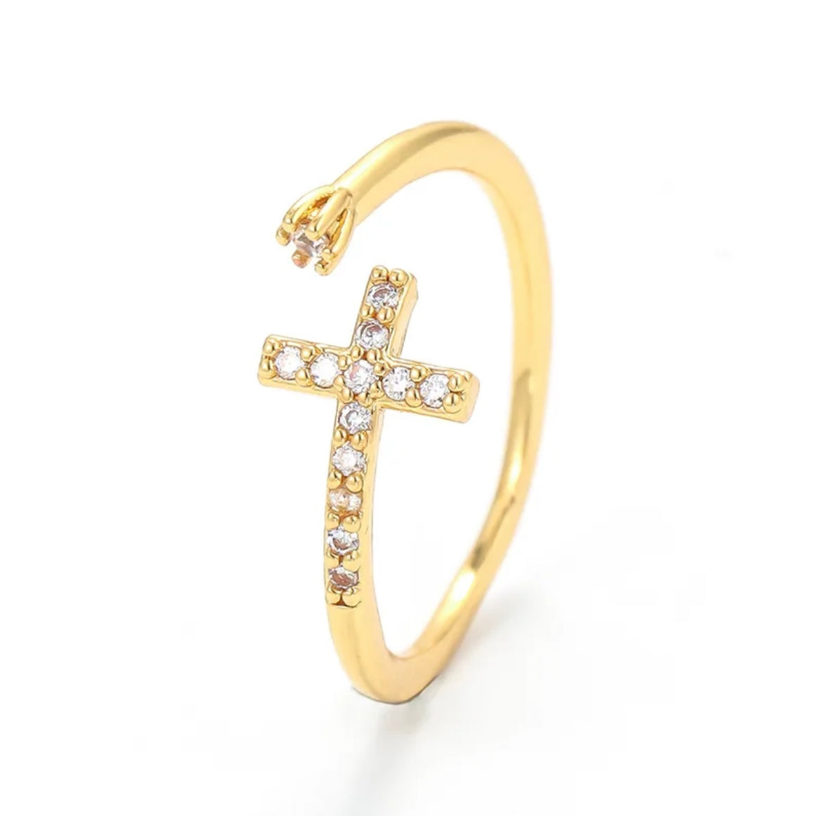 Diamond Cross Ring