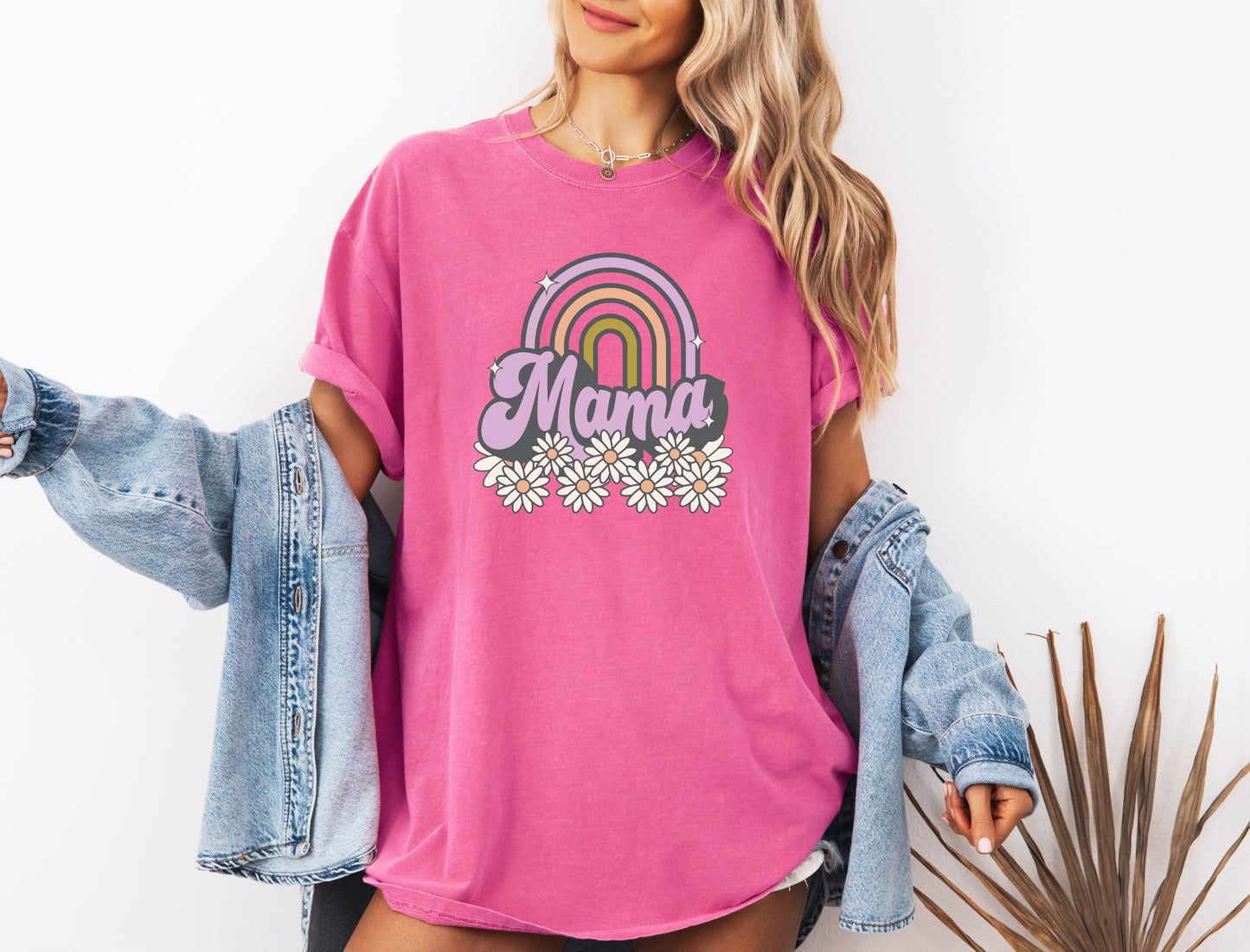 Mama Rainbow Comfort Colors T Shirt