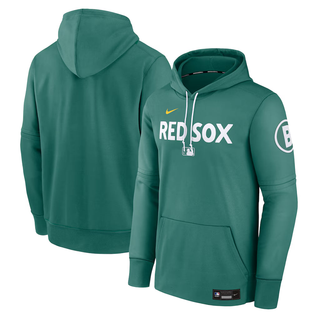 Men’s Boston Red Sox Nike Green 2025 Pullover Hoodie