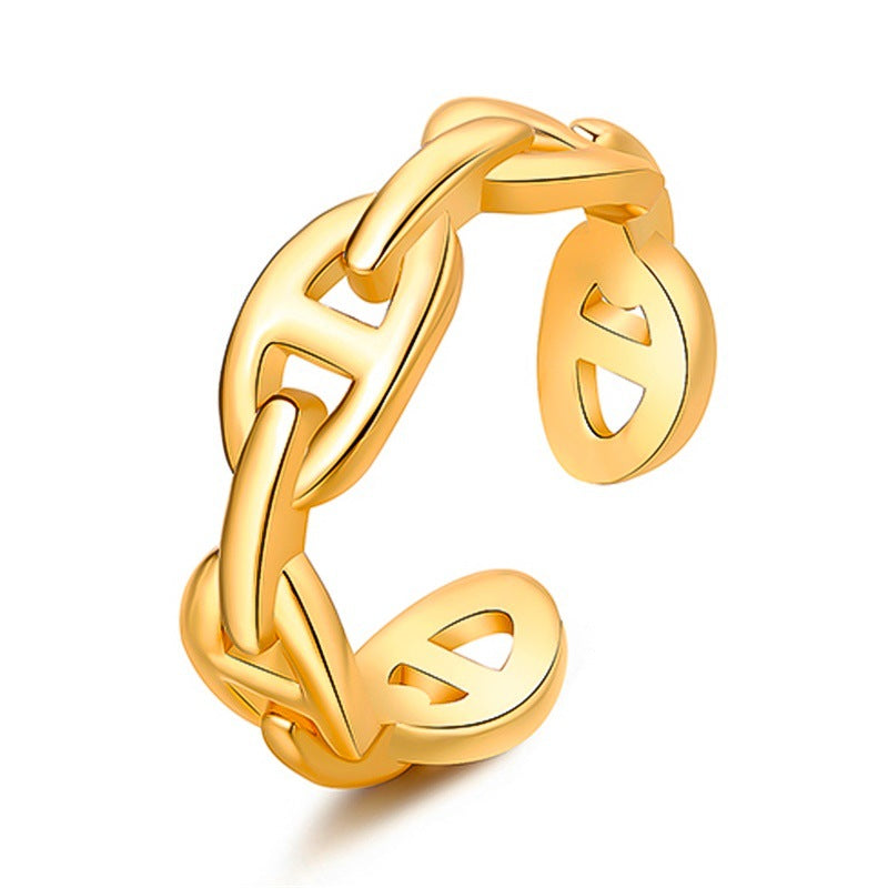 Mariner Link Ring - Gold