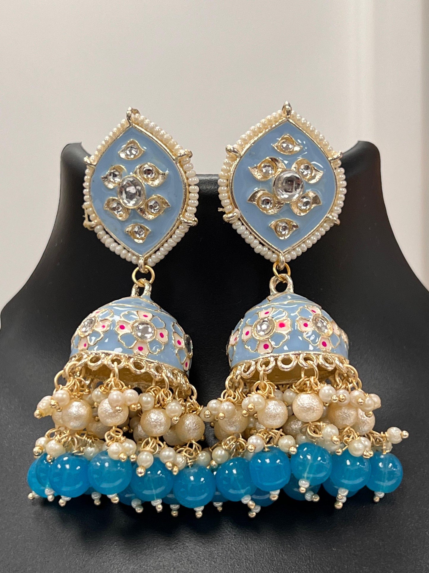 Kundan Meenakari jhumki