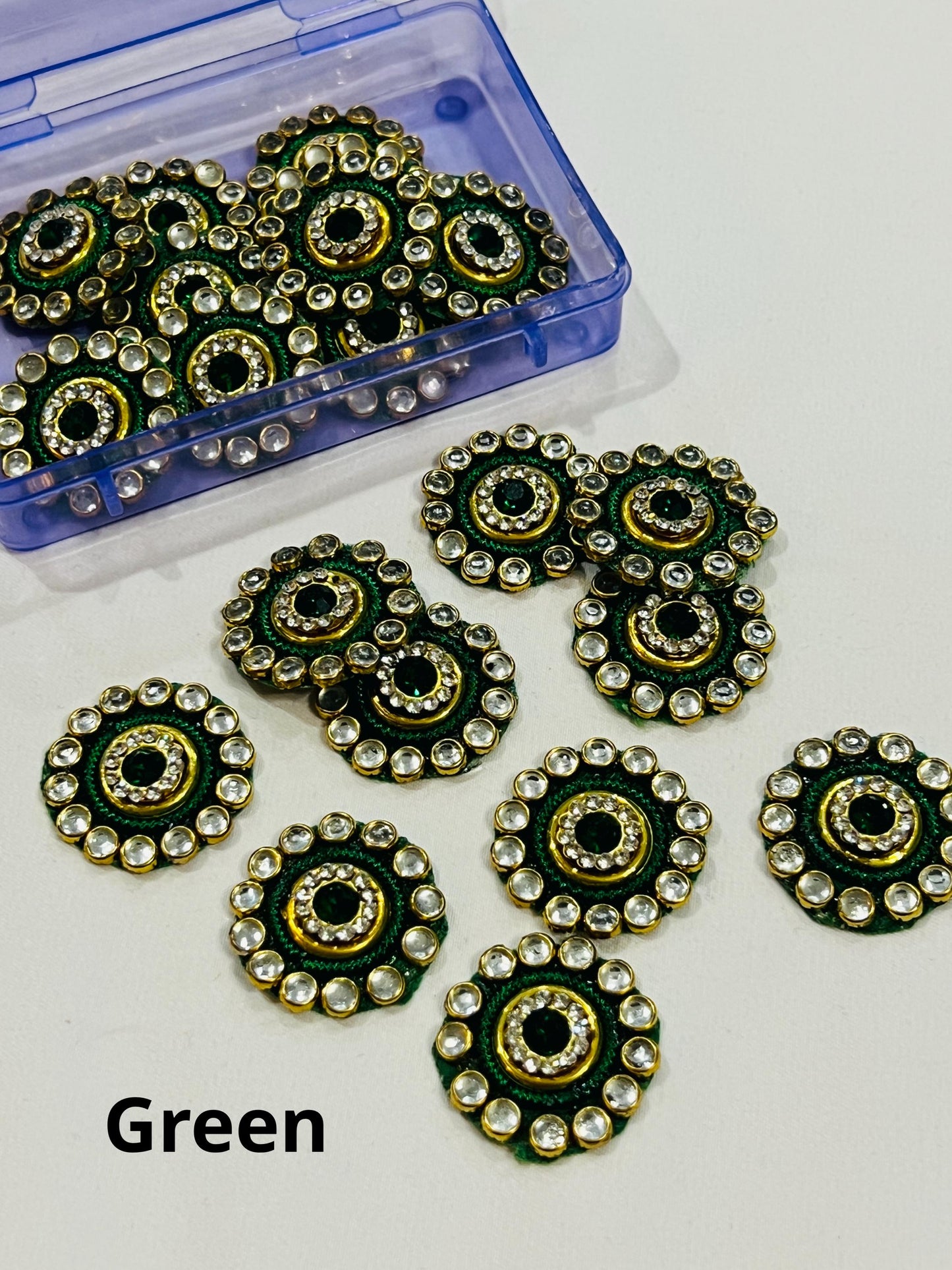 Kundan patches for dresses, sewing supplies , decorative patches