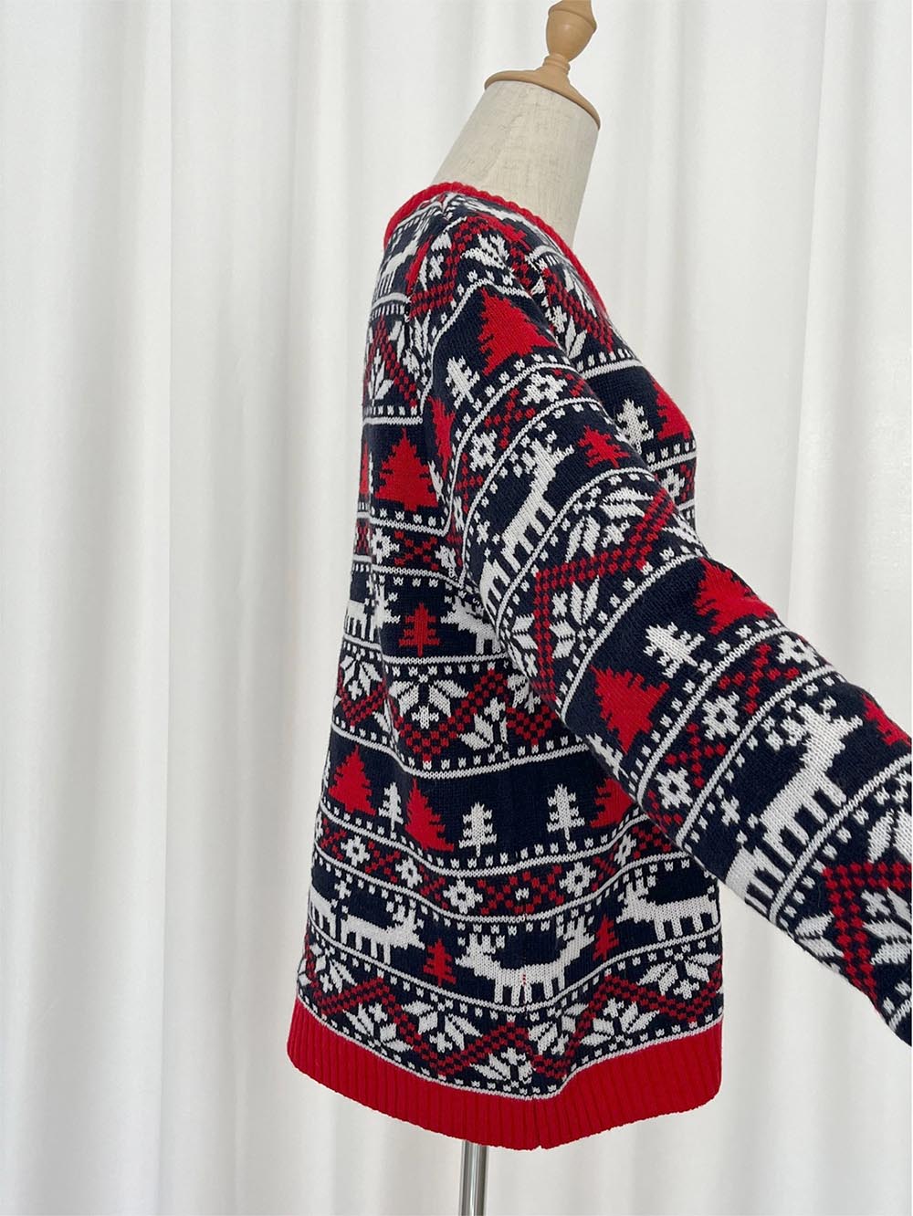 Womens Oversized Christmas Reindeer Sweater Size to XXXL | NCS