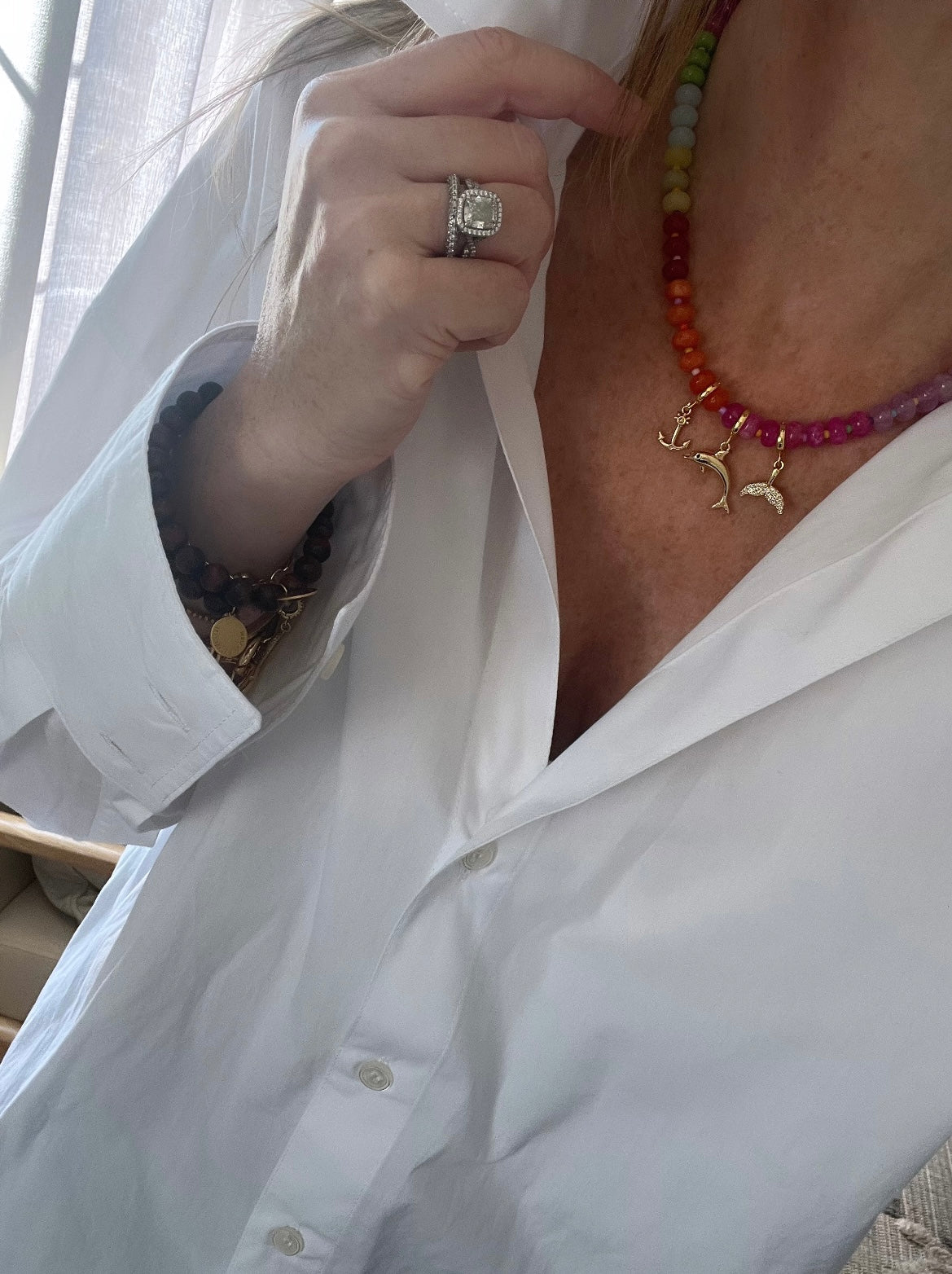 Rainbow Stone Necklaces