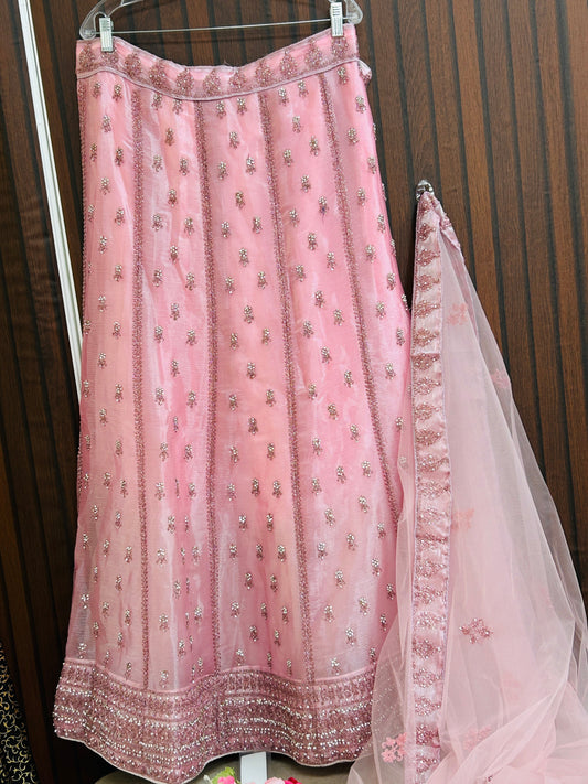 Heavy wedding wear lehenga with dupatta