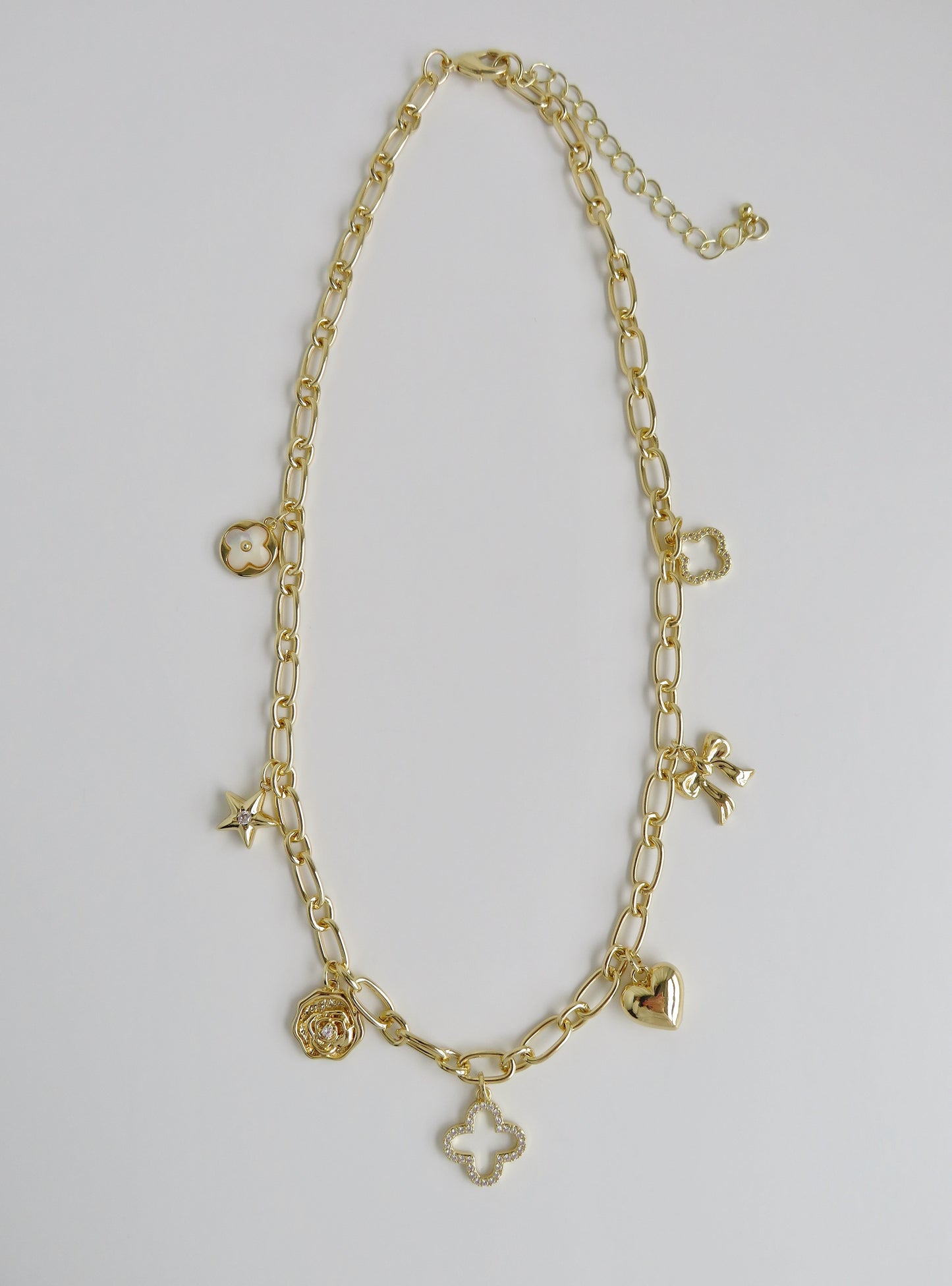 Lucky Shield Charm Necklace