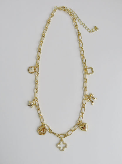 Lucky Shield Charm Necklace