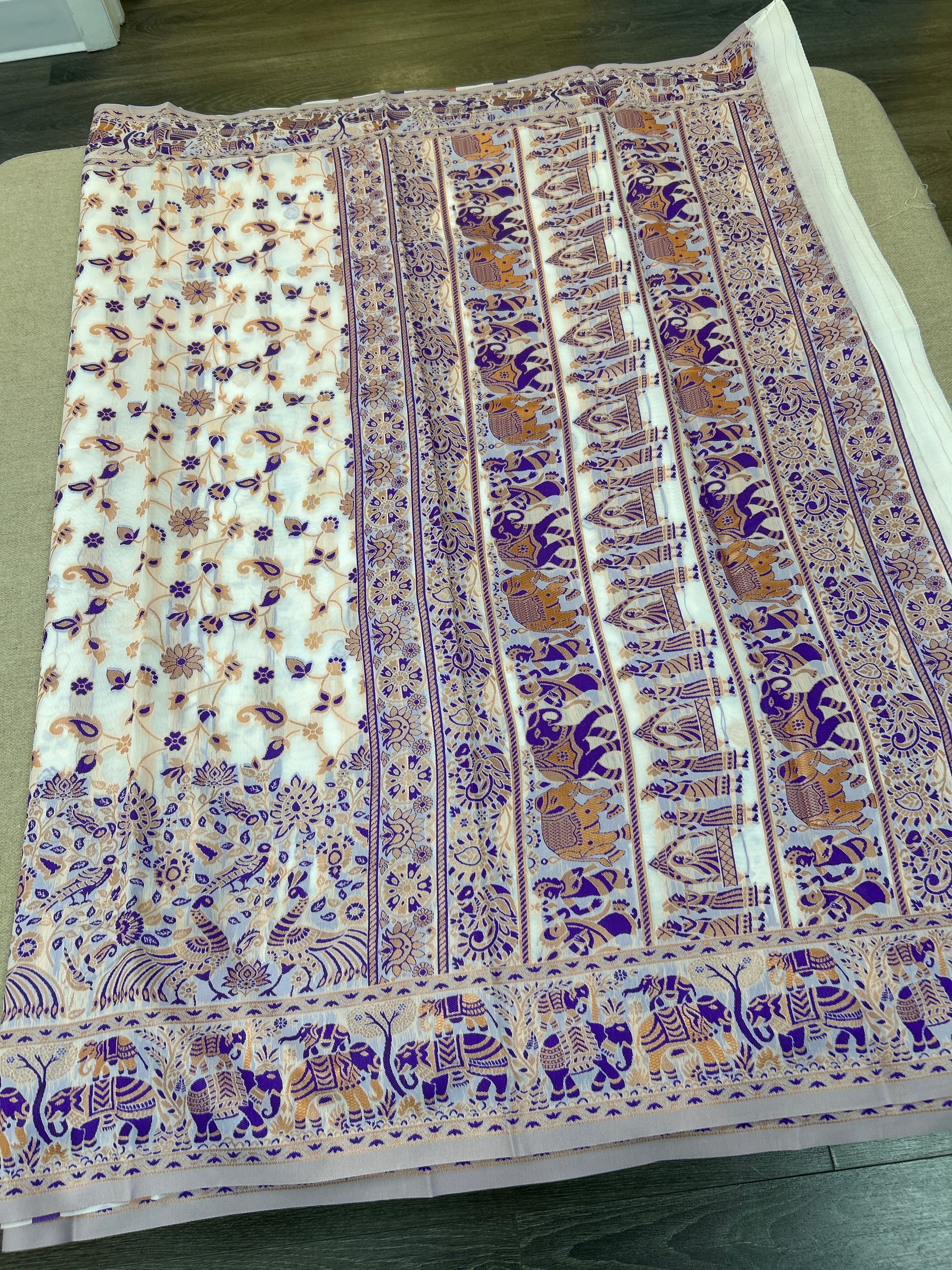 Kashmiri silk saree