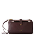Iris Smartphone Wallet - Leather - Mahogany