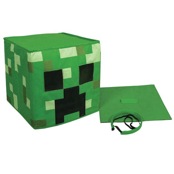 Minecraft Creeper Block Head Headpiece Costume Mask