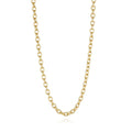 Charm Bar Necklaces - 18”, 24” 28” Cable Link 18k Gold Plated