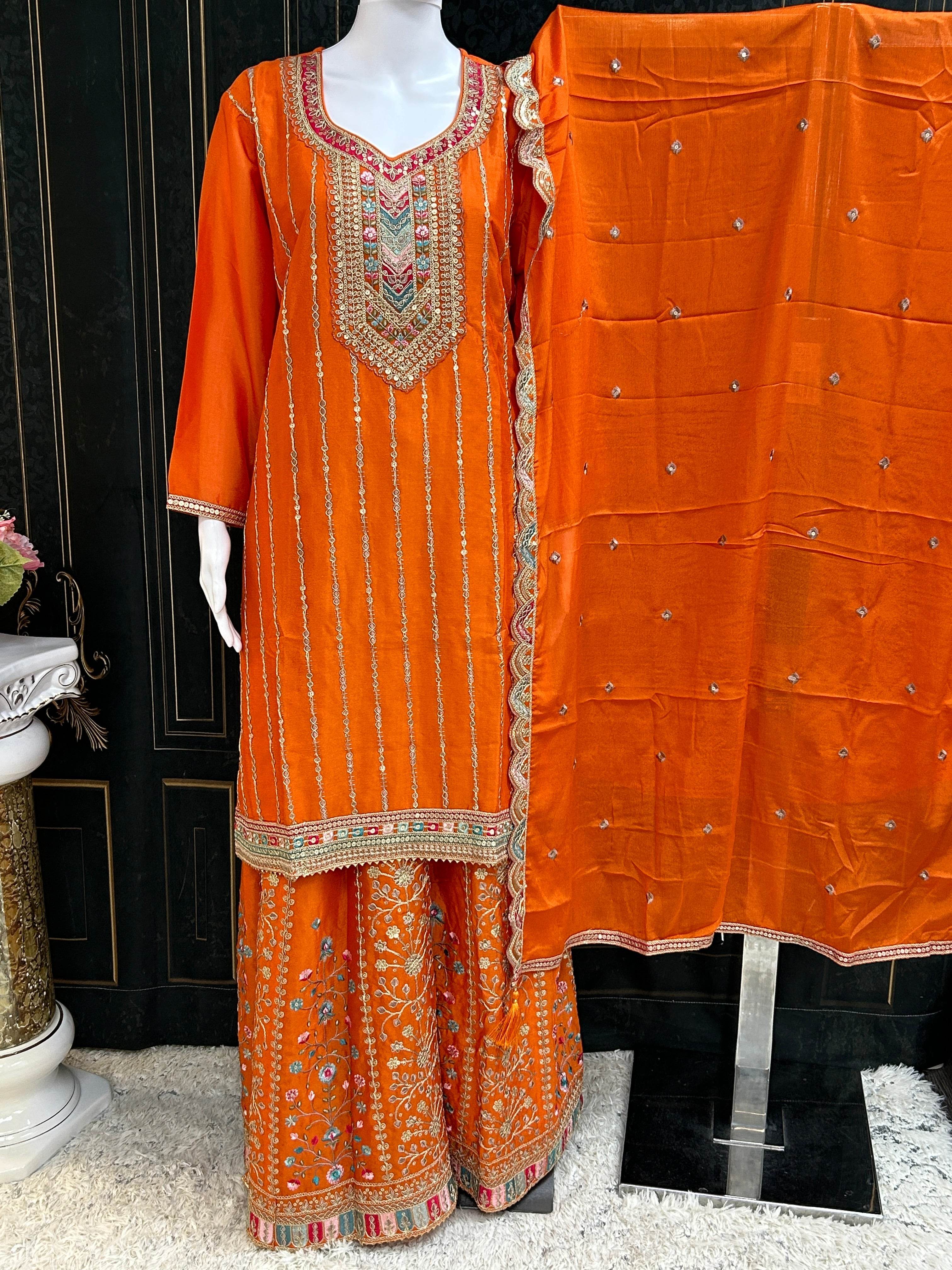 Heavy sharara suit