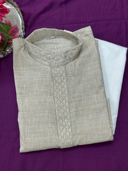 Khadi cotton kurta set