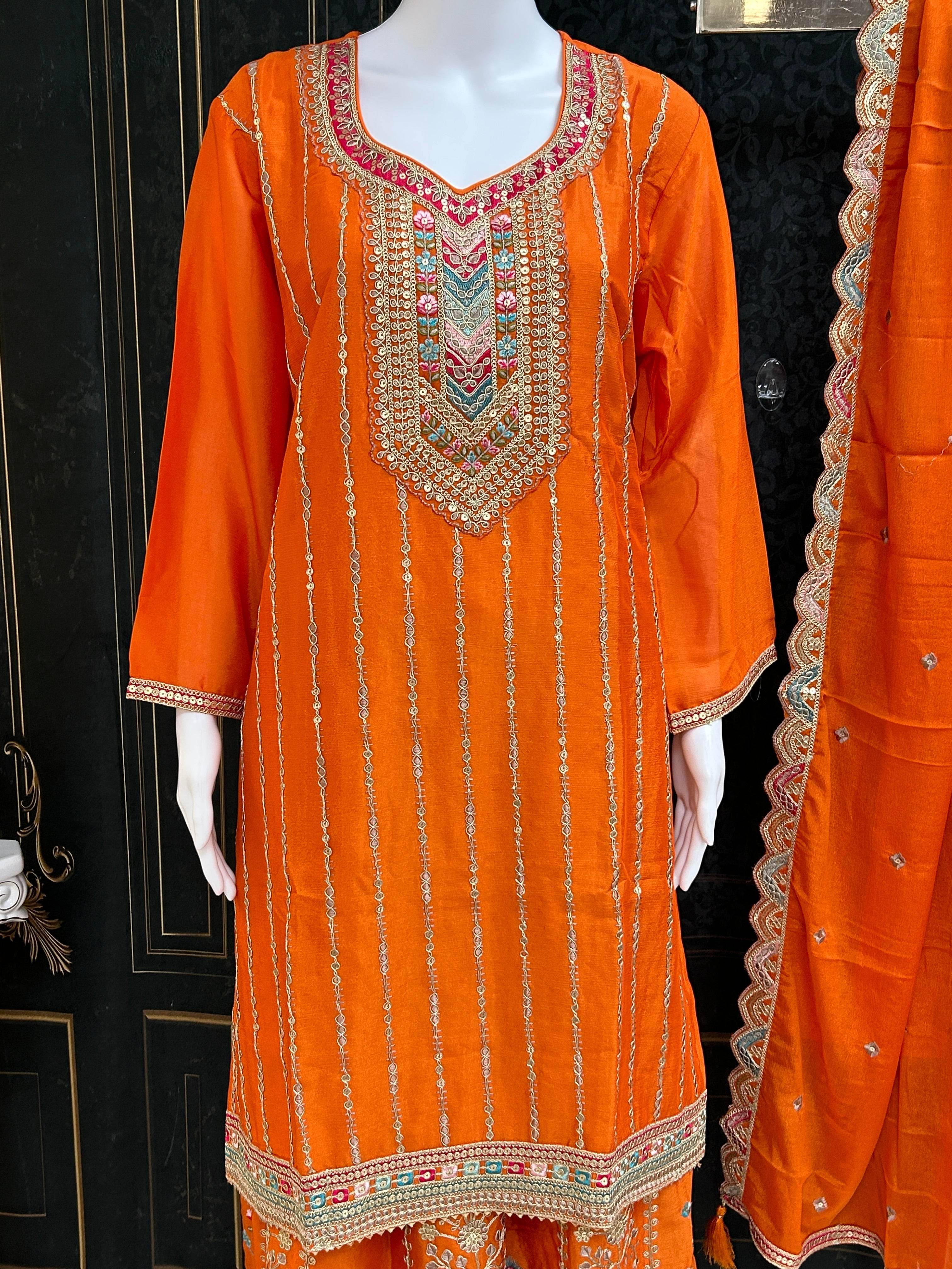 Heavy sharara suit