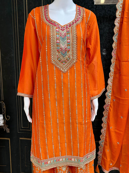 Heavy sharara suit