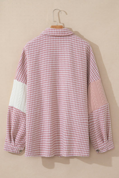 Luna Houndstooth Loose Shacket
