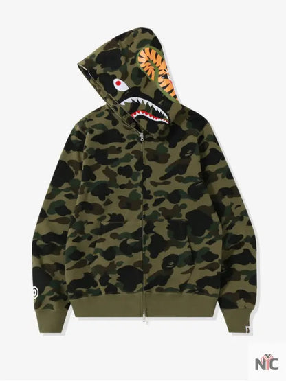 1st Camo Shark Full Zip Hoodie