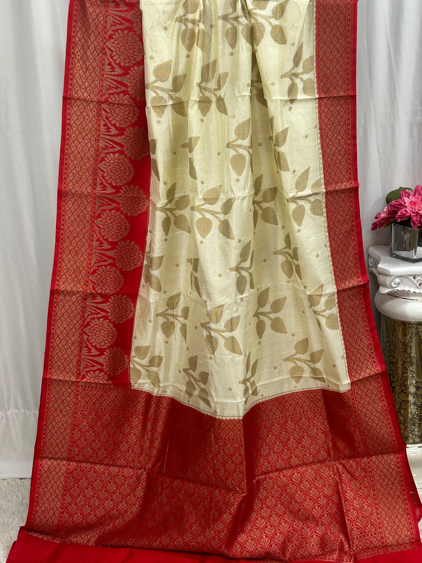 Khaddi banarasi saree | cotton silk