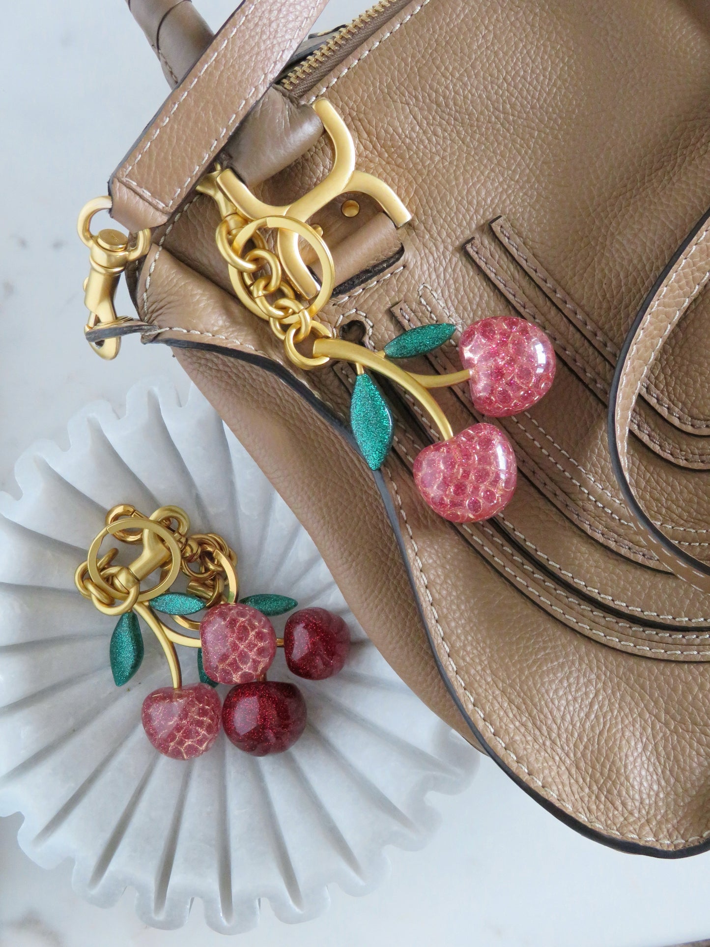 Cherry Bag Charm