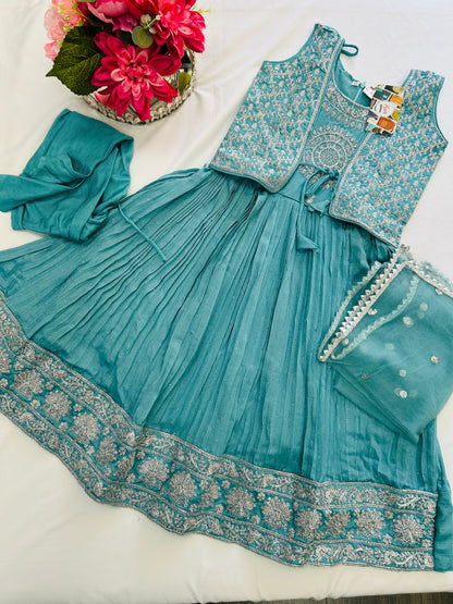 Kids Anarkali dress / long kurti set for young girls