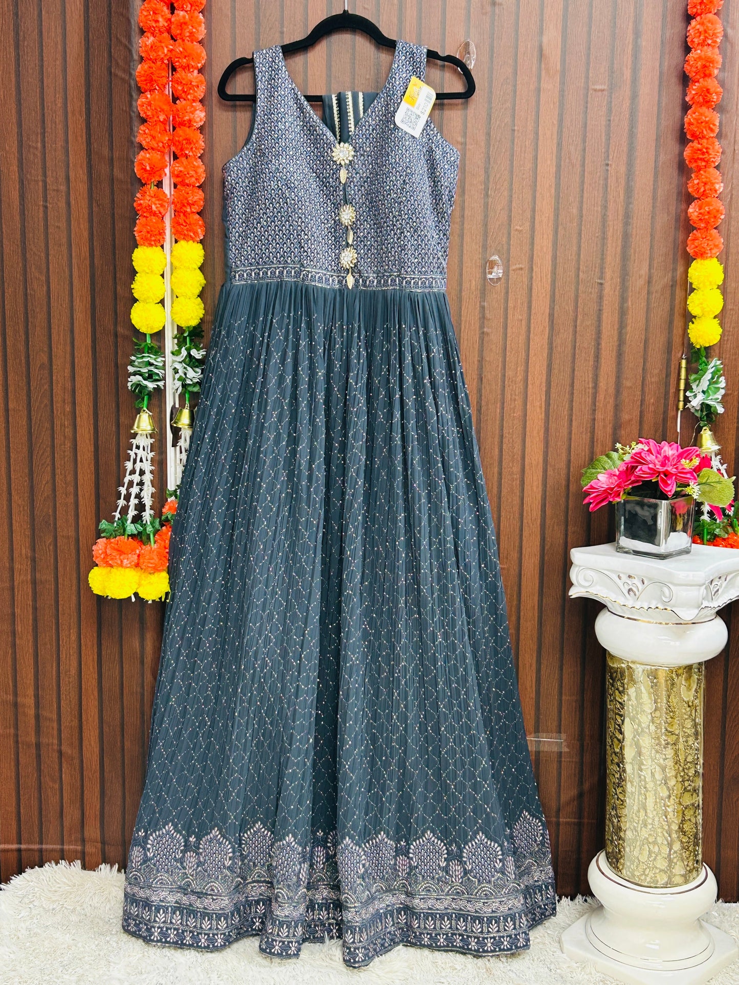 Heavy party wear long dress