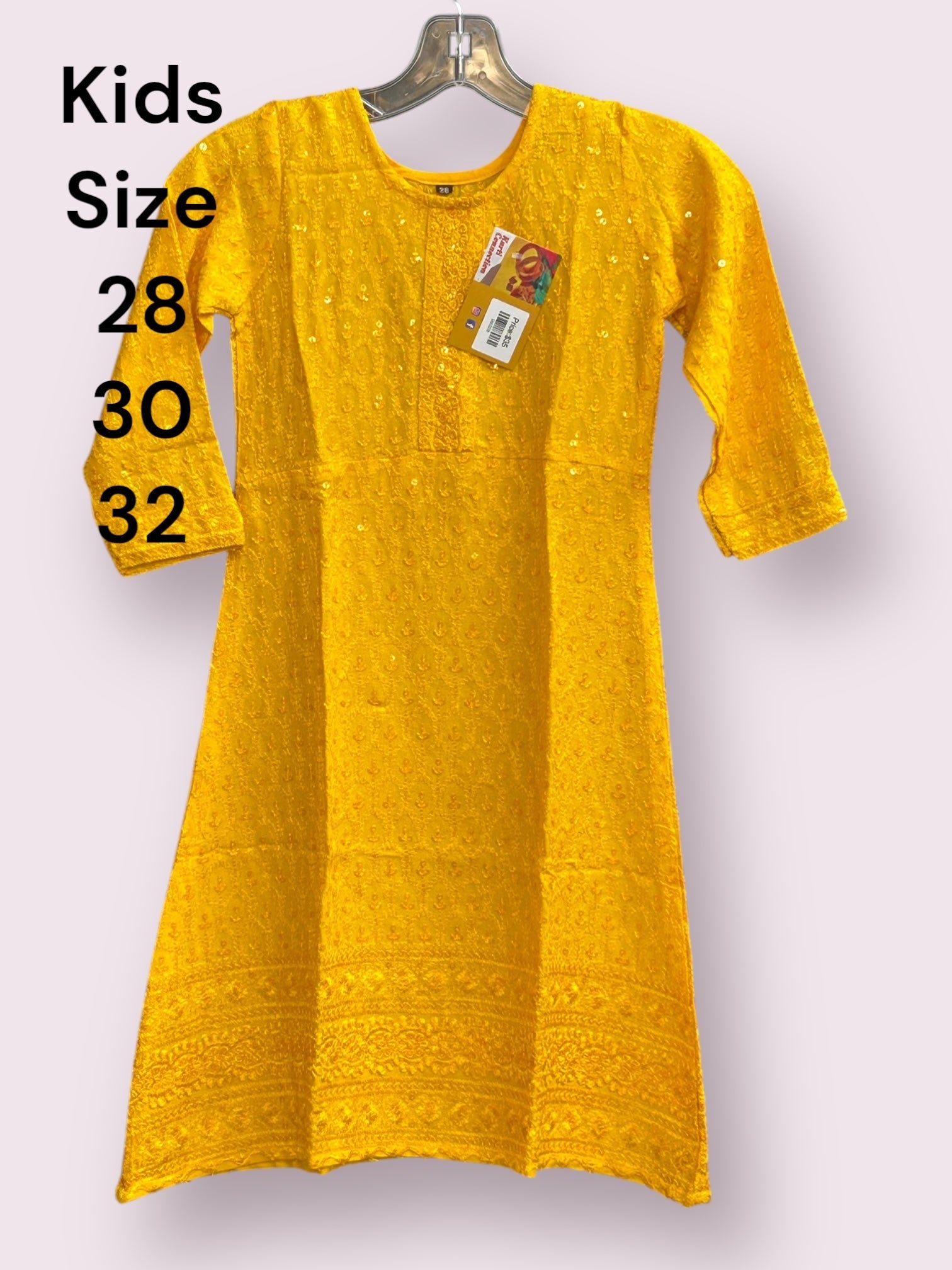 Kids Kurti : Chikankari