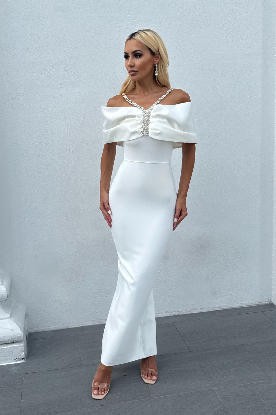 Emery Crystal Bandage Dress
