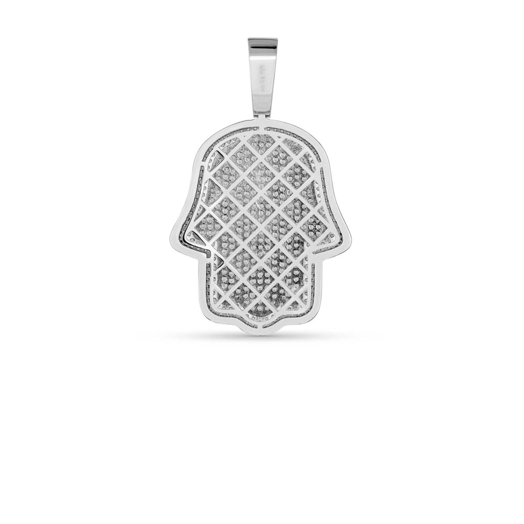 Hand Of God Hamsa Pendant 925 Sterling Silver