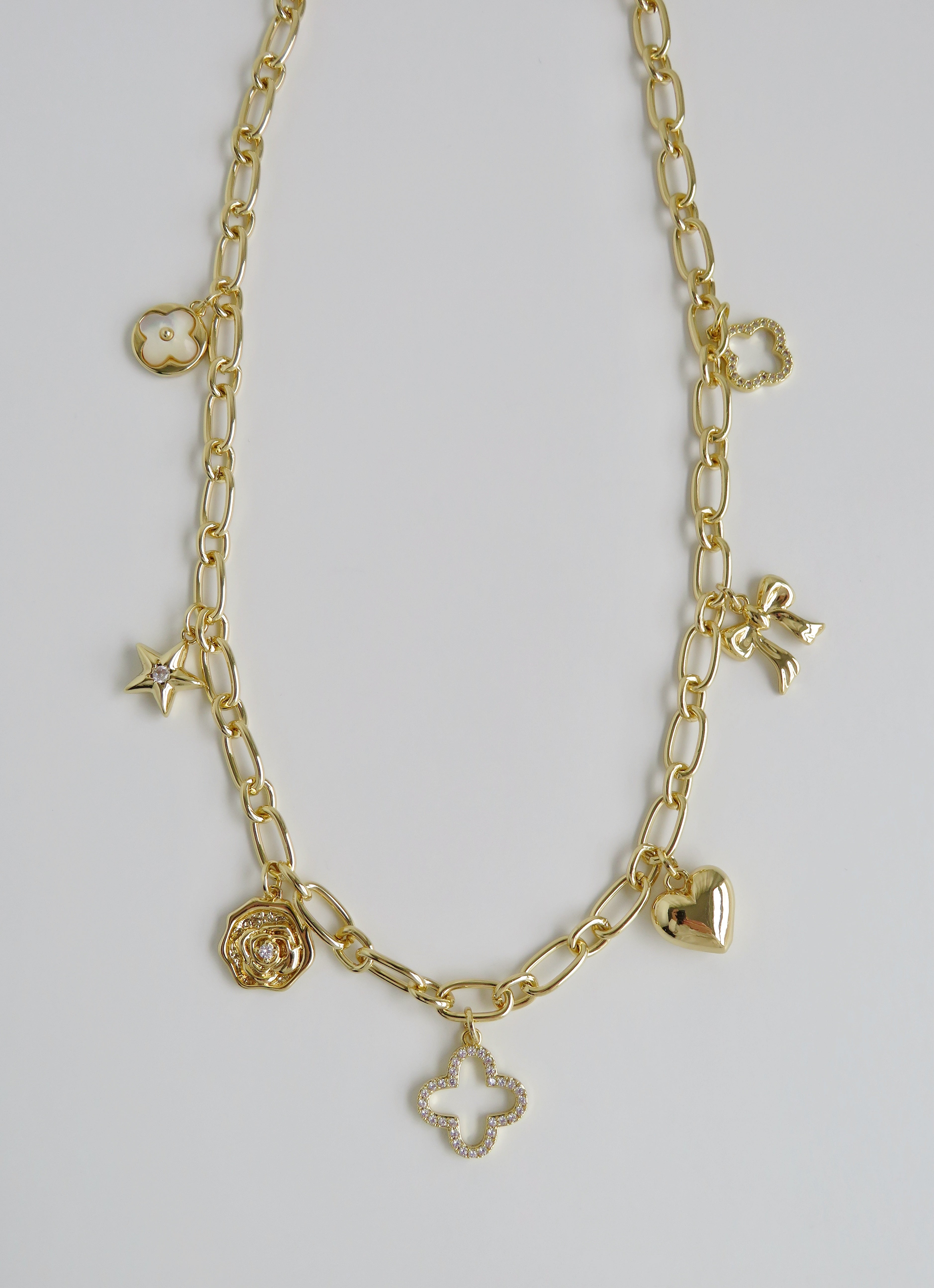 Lucky Shield Charm Necklace