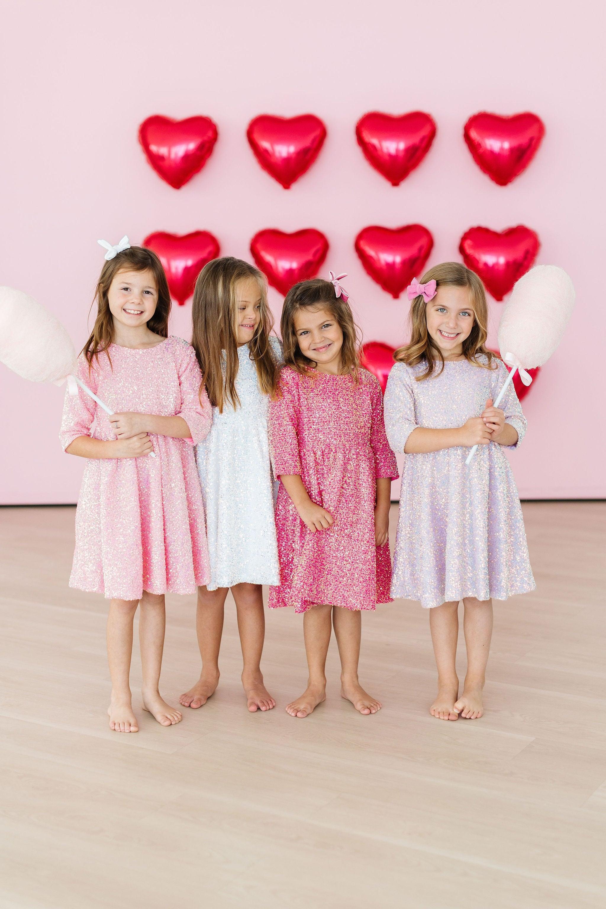 SALE Bubblegum Pink Sequin Dress