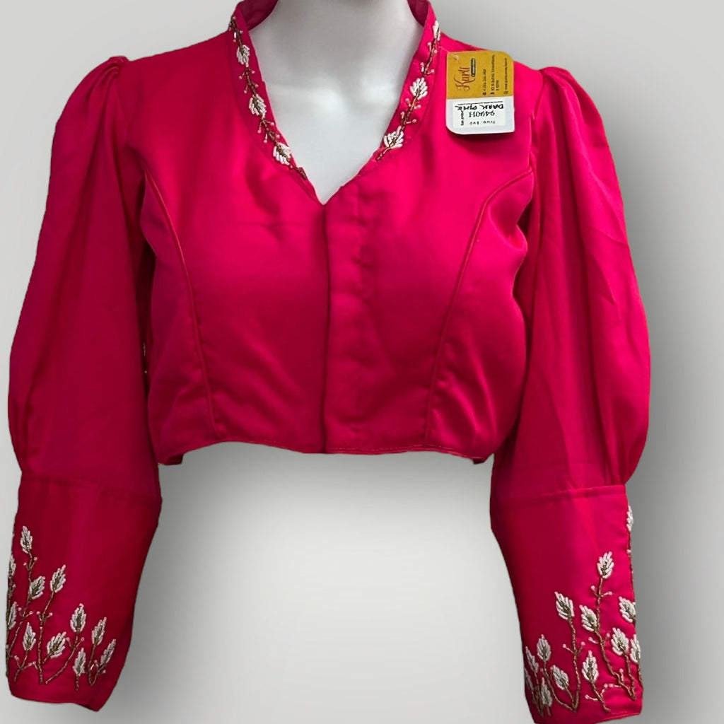Hot pink : full sleeve blouse