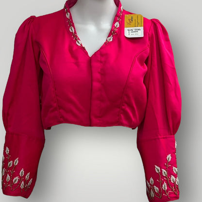 Hot pink : full sleeve blouse