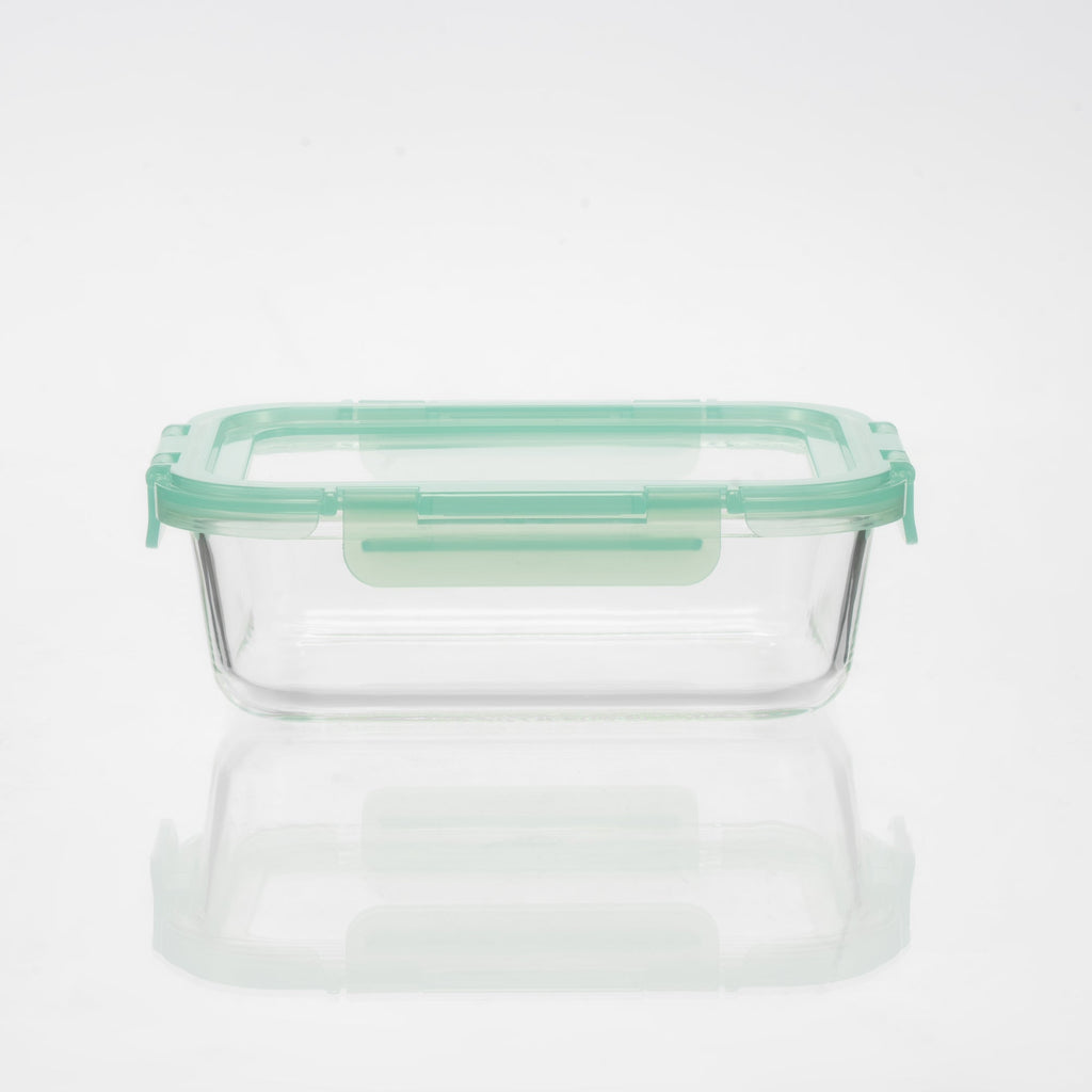 Glass Containers with Flexible Silicone Lids - Set of 3