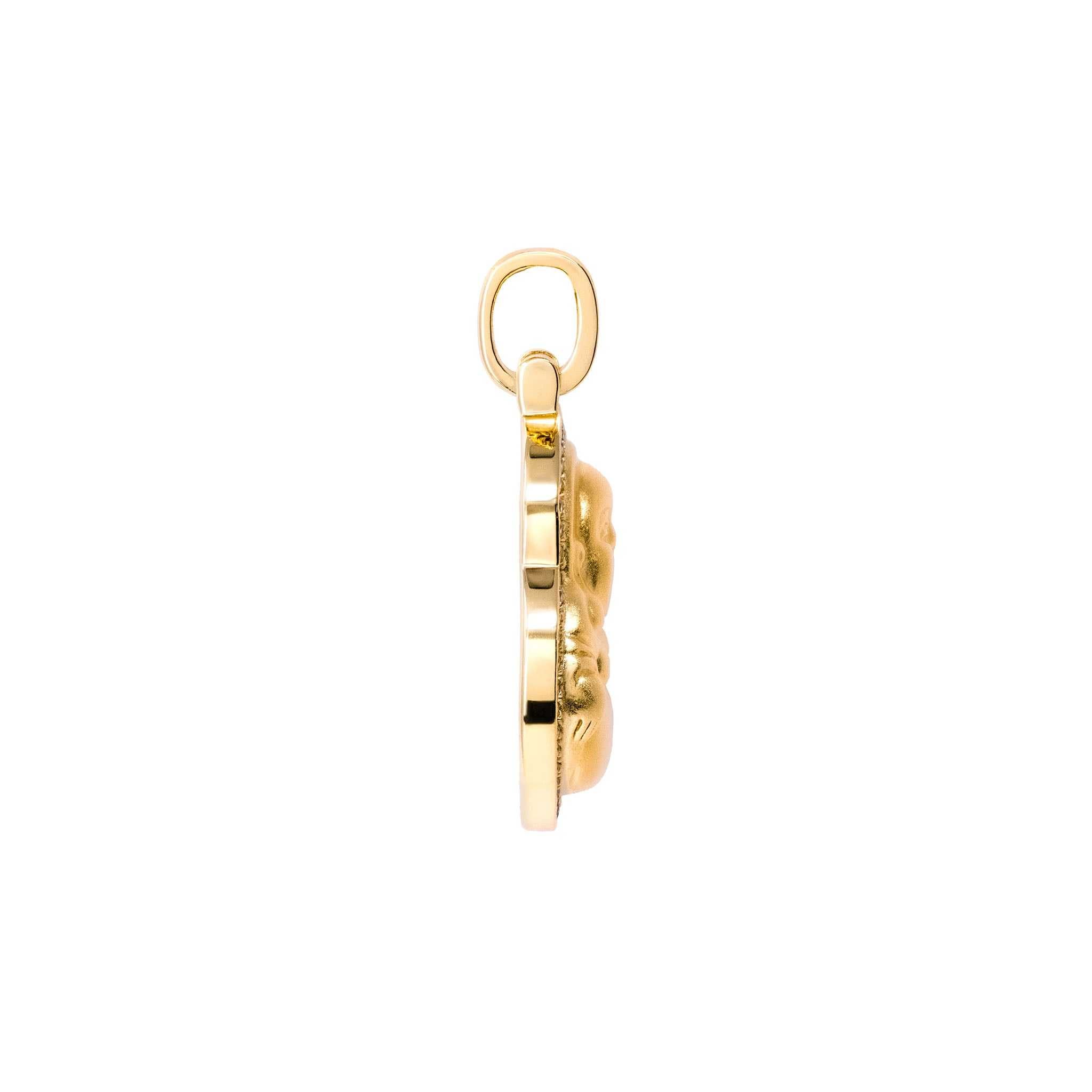 Buddha Pendant 925 Sterling Silver