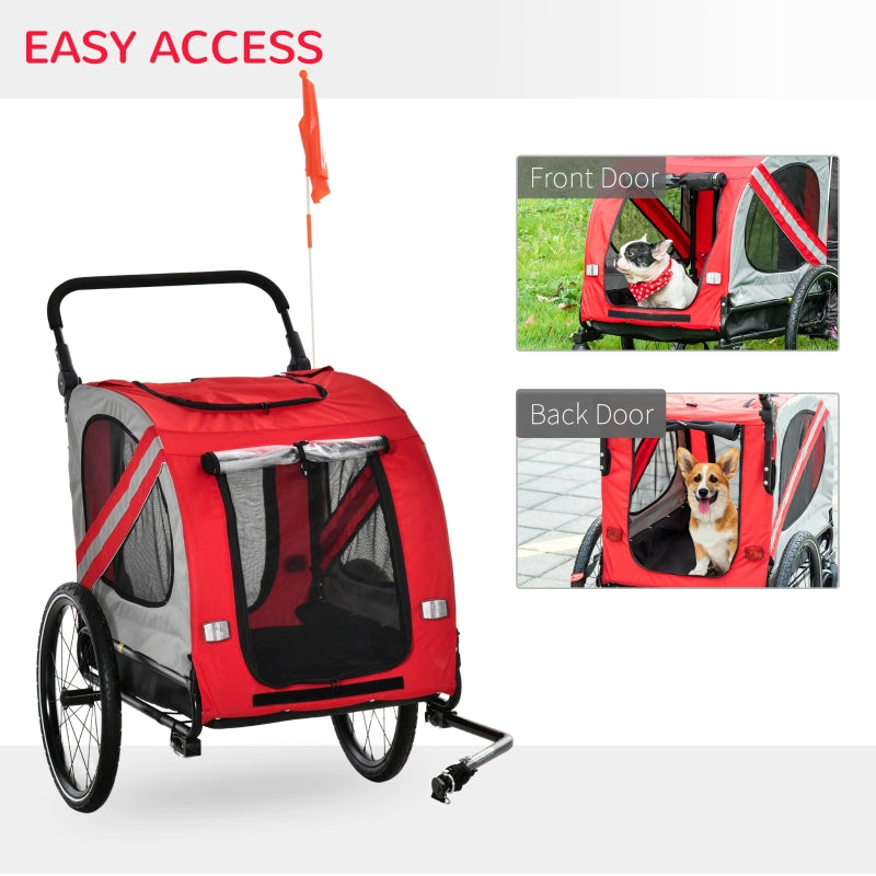 2-In-1 Pet Bike Trailer Stroller