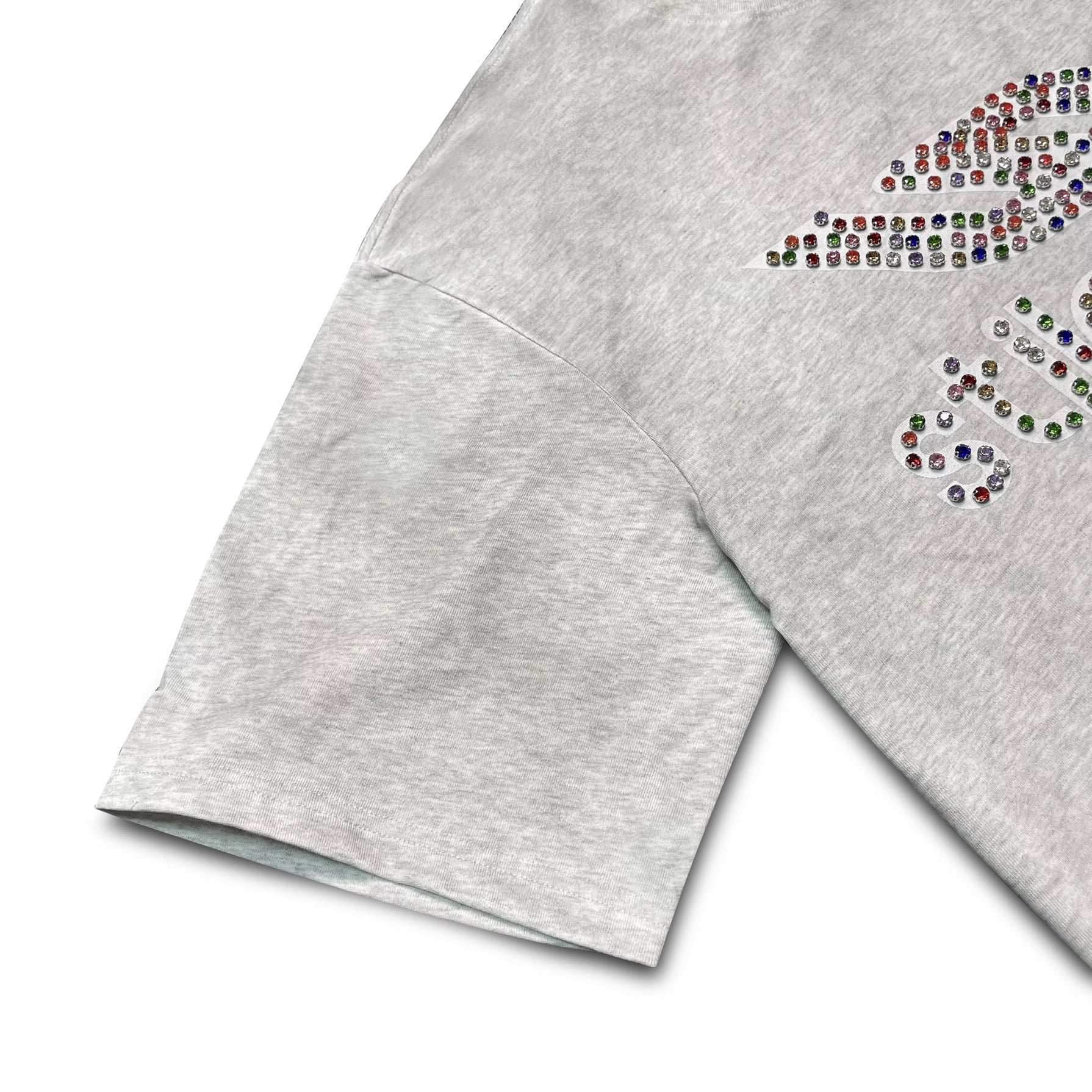 GREY COLORÃTO RHINESTONE TEE