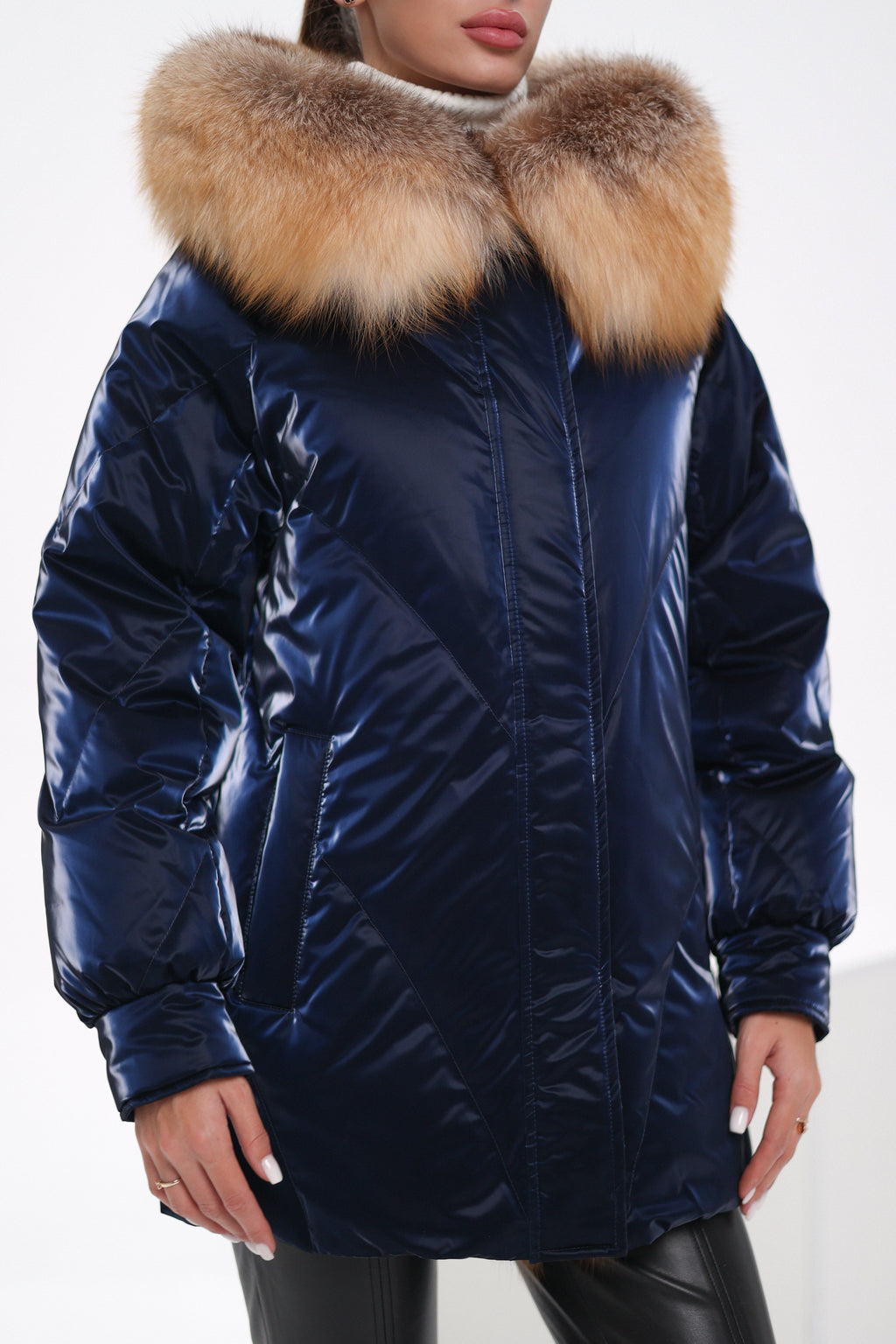 Genuine Red Fox Premium Down Fill Vinyl Parka