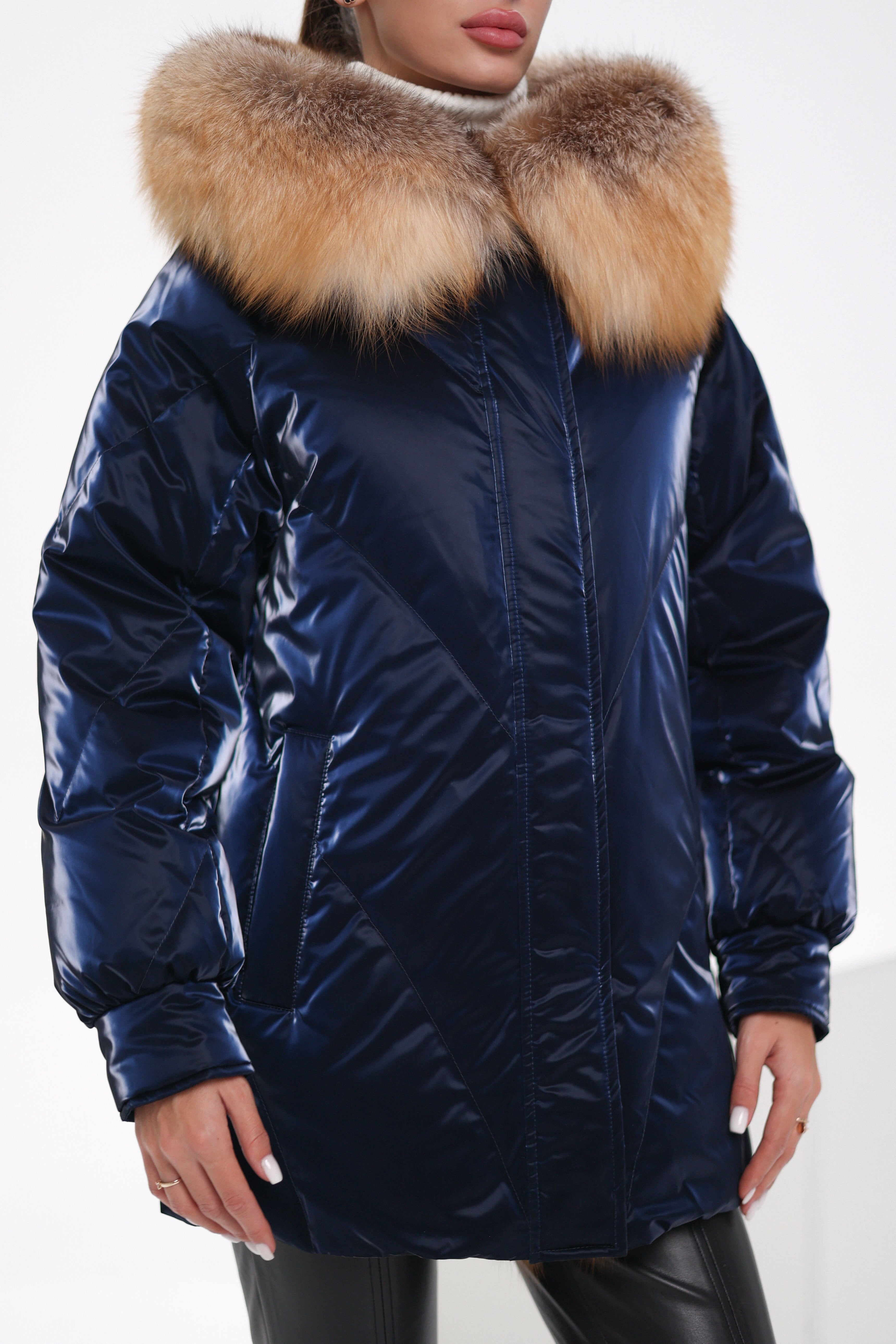 Genuine Red Fox Premium Down Fill Vinyl Parka