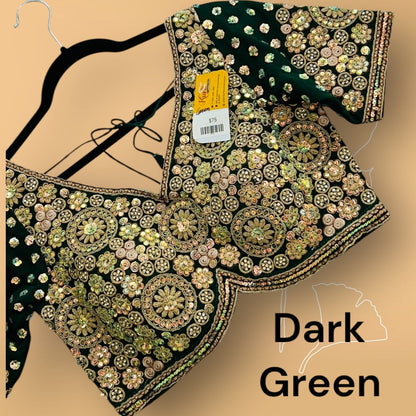 Heavy work blouse : Dark green