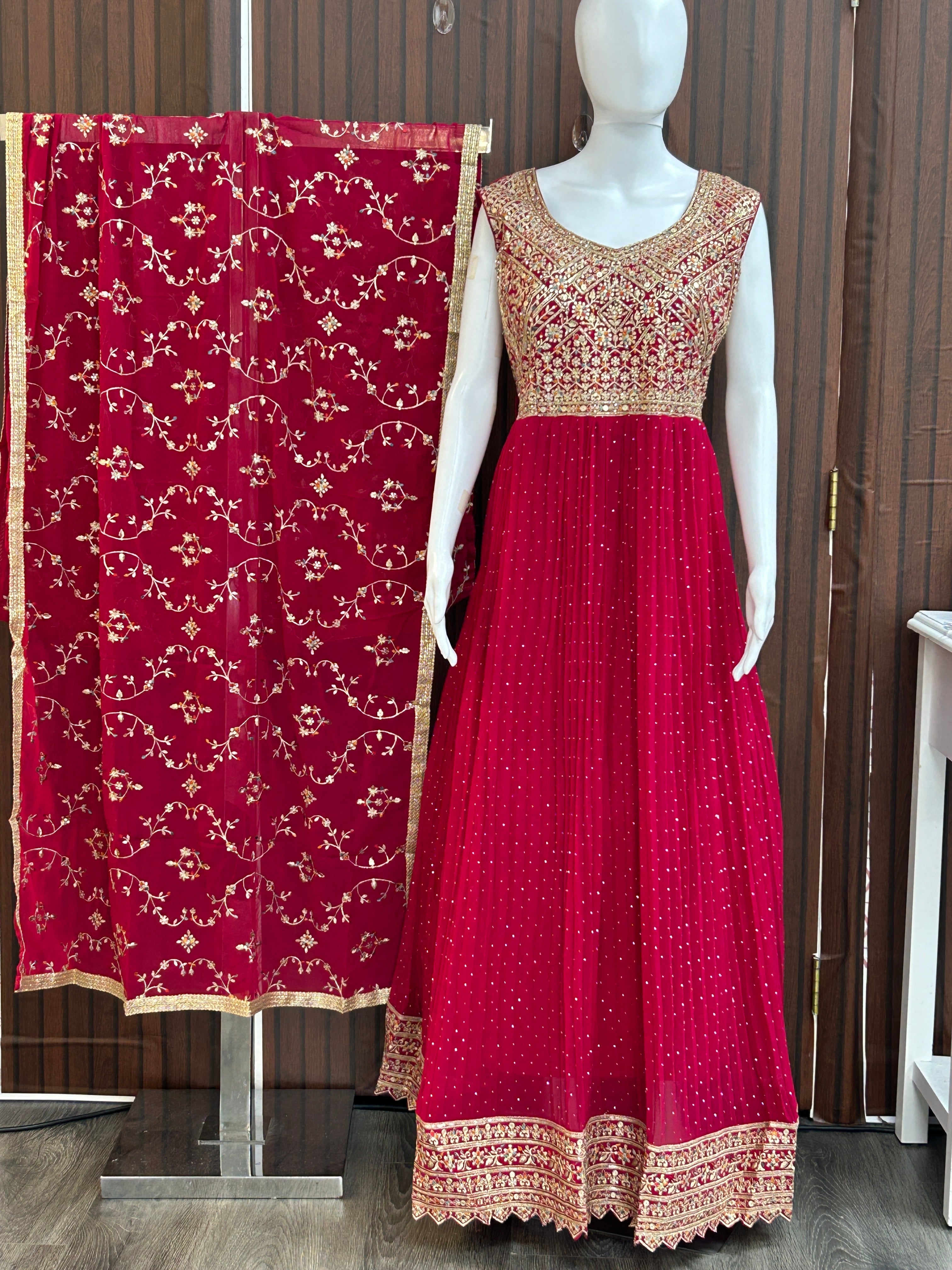 Heavy party wear gown