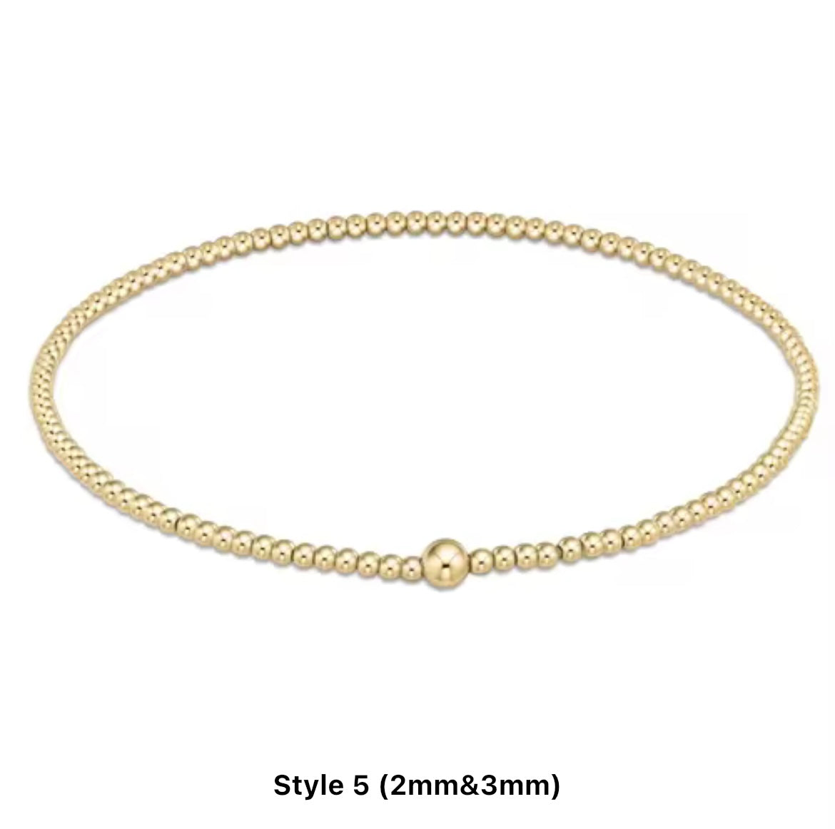 Classic Mixed Beaded Waterproof Non-Tarnish Bracelets