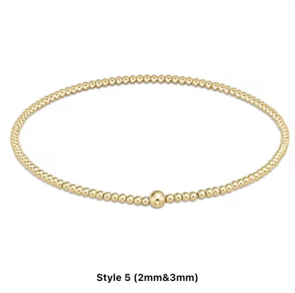 Classic Mixed Beaded Waterproof Non-Tarnish Bracelets