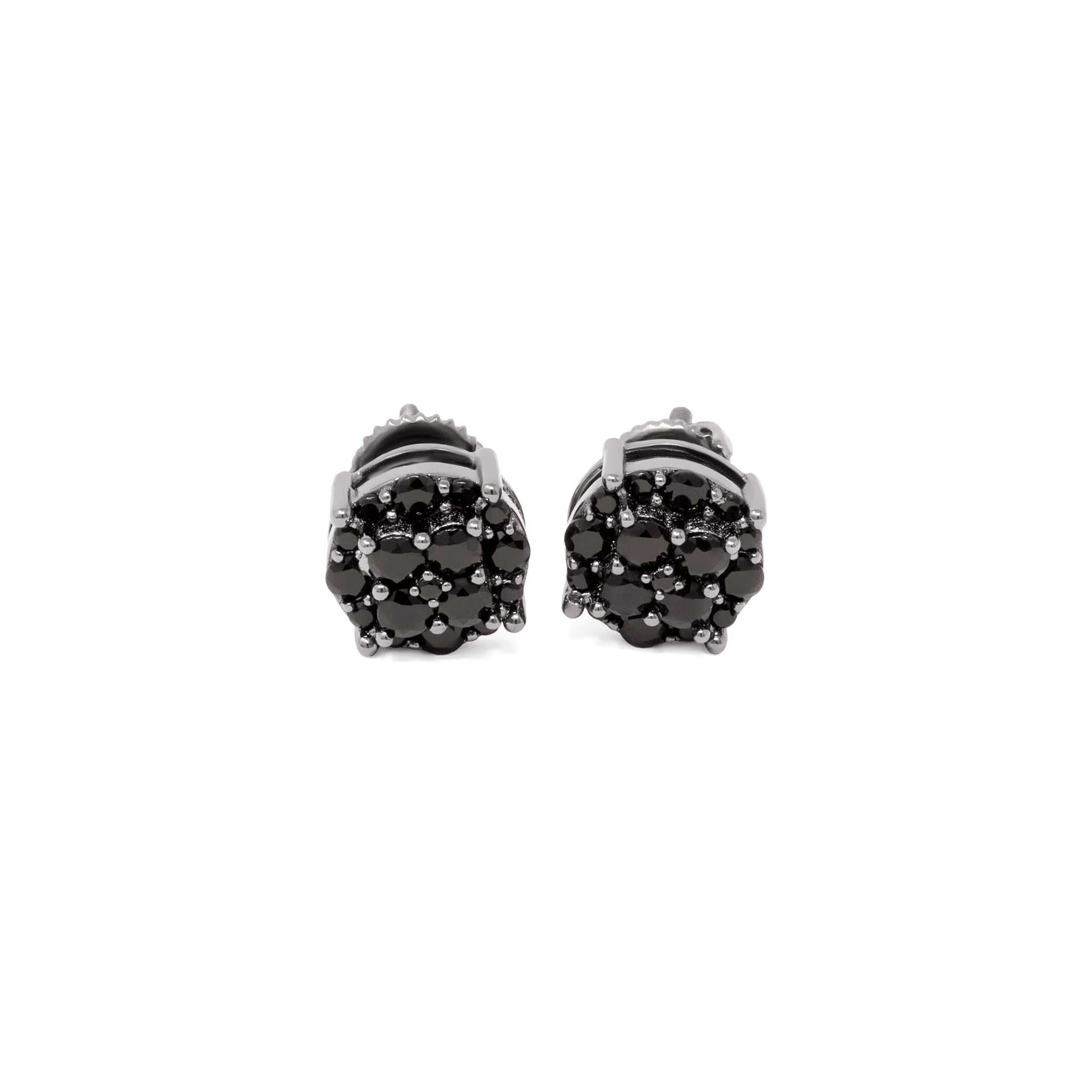 Black Stud Earrings